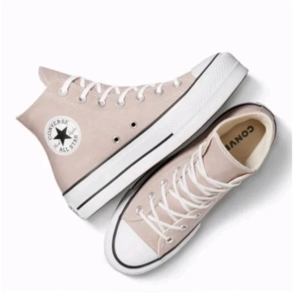 Converse Shoes - CONVERSE Women's pink High-Top platform Sneakers